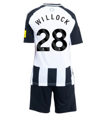 Newcastle United Joe Willock #28 Hemmakläder Barn 2024-25 Kortärmad (+ Korta byxor)